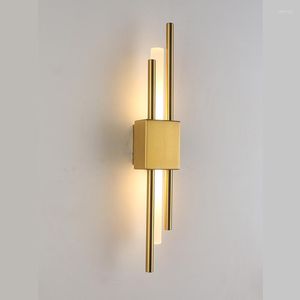 Muurlamp gouden led woonkamer slaapkamer huisdecorecedivere light up down luxe el aisle corridor trap sconce