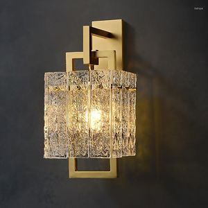 Wandlamp GPD Design Gold Villa HALLWAY GLAS LICTEN FICUTE E14 LED SCONCE indoor verlichting Homed Decoratie