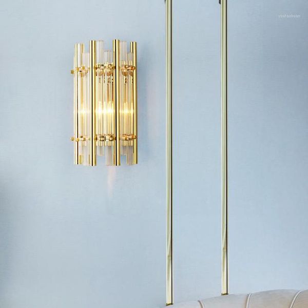 Wandleuchte Flur Led Gold Röhre Licht Innen Veranda Lampen Luxus Wandleuchte Für Wohnzimmer Wandlam El Gast Fixtures1