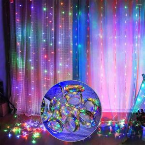 Wandlamp Hoge kwaliteit 300 LED Gordijn String 8 Modi IP64 Waterdichte Twinkle Party Fairy Lights (3 meter x 3 meter)