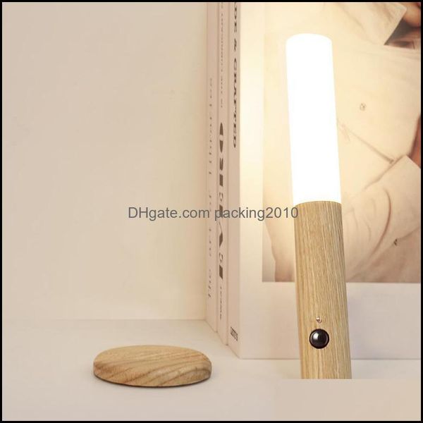 Lámpara de pared para decoración del hogar, suministros para jardín, Sensor inteligente, luz nocturna, Detector de movimiento inalámbrico, cerradura de puerta, armario, escalera, Lampara, entrega directa