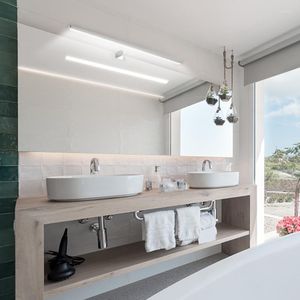 Lámpara de pared para interior de baño, luz LED impermeable IP44 para gabinete, lámparas modernas para dormitorio, lámpara de mesa de 30cm y 60cm