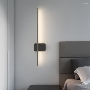 Applique intérieure LED pour chambre salon chevet applique décoration de la maison moderne minimaliste luminaires or noir