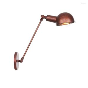 Wandlamp indoor verlichting loft decor fixture slaapkamer spiegel trap naast vintage lampen gouden arm retro industriële sconce lichten