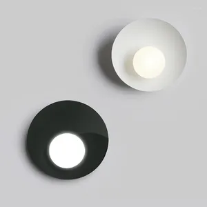 Wandlamp Indoor Minimalistische Woonkamer Achtergrond Licht Nordic Slaapkamer Nachtkastje Blaker Moderne Veranda Lantaarn Gang LED Plafond