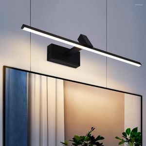 Applique Intérieur Moderne El Salle De Bains Décoration Monté à Côté Lumineux Noir LED 6W/12W Miroir Design Vanité 3000K IP20