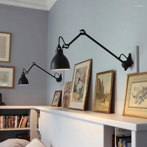 Wandlamp industriële LED roterende vintage ijzeren zwenkarm voor slaapkamer woonkamer kantoor decor licht