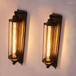 Lampe murale industriel vintage Bra Iron Loft Lamps Corridor Corridor Aisle Warehouse Restaurant Pub Pub