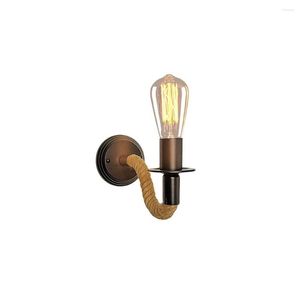 Wall Lamp Industrial Vintage SCONCE Metal Art Rope Loft Decor Interior Kitchen Bedide Lights for Home Fixture