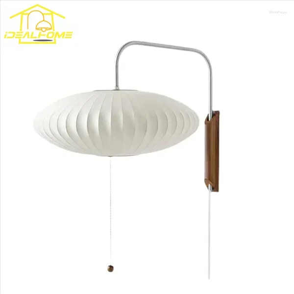 Lampe murale Design italien de conception minimaliste de soucoupe volante en soie LED E27 Art Picherons décoratifs Study Study Living / Tea Room