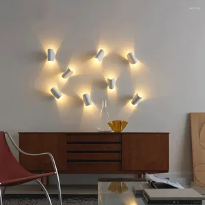Wandlamp Italië Fontana Arte IO Slaapkamerkasten Nachtkastje Kleine Designer Gang Minimalistische kunst LED-buitenverlichting