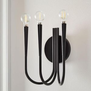 Applique murale grande ampoule Edison traditionnelle LED Foyer luminaire intérieur éclairage de luxe or noir chambre porche miroir nuit
