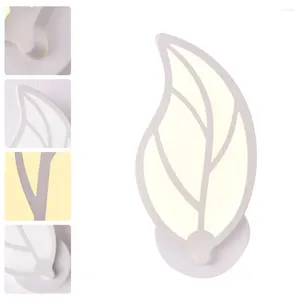 Feuille de lampe murale légère décoration de chevet mural en forme de décoration créative intérieure en acrylique simple