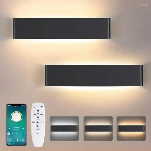 LED de la pared LED 2.4G Aplicación Smart Control remoto Arap Down Home Bathode para iluminación de escaleras