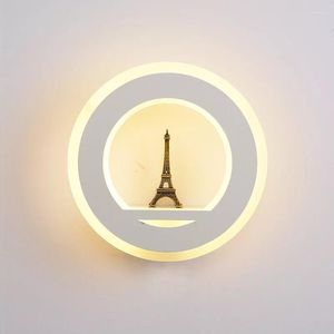 Wandlamp LED 220V110V indoor verlichting kinderslaapkamer bedkamer bed studeert woonkamer balkon badkamer cilinder Paris Tower Paris Tower