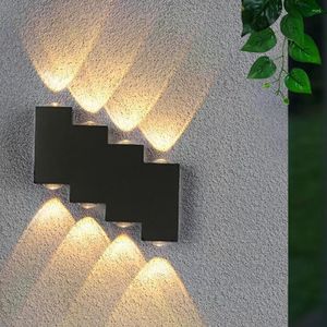 LED de la lámpara de pared 4W 6W 8W IP65 EXTERIOR IMPRESION DE GARDER DE JARDÍN DE GARDÍA NORDICA NORDICA NORDICA Decoración de iluminación AC85-265V