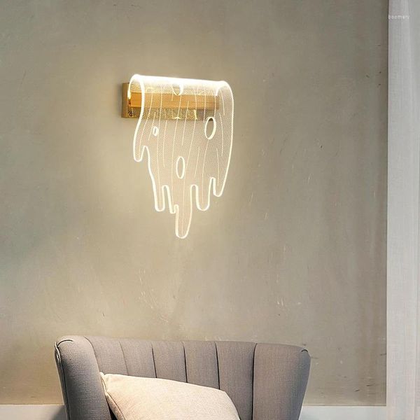 Applique LED Acrylique Créatif Minimaliste Chambre Chevet Salon Escalier Couloir El Corridor
