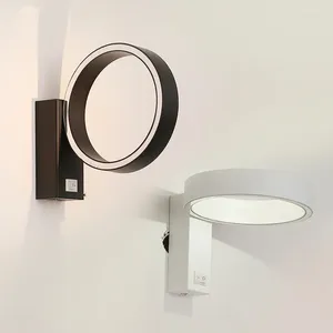 Wandlamp LED Acryl Ring Moderne Creatieve Slaapkamer Naast Licht Binnen Woonkamer Eetkamer Gang Decoratie Verlichting