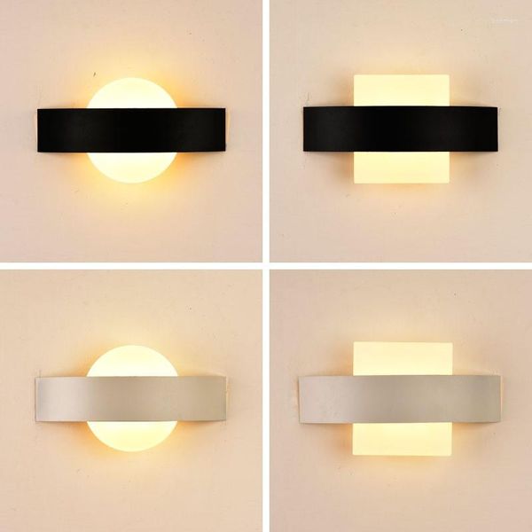 Lámpara de pared Led Mesita de noche Simplicidad creativa Luces Iutdoor Sala de estar Comedor El Iluminación