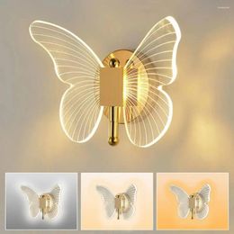 Lámpara de pared mariposa iluminación interior del dormitorio sala de estar de la sala de estar decoración del techo