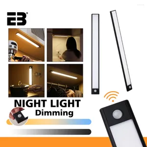 Wandlamp LED -kastverlichting met bewegingssensor 5V kastlicht voor keukengarderobe draadloze USB oplaadbare nacht