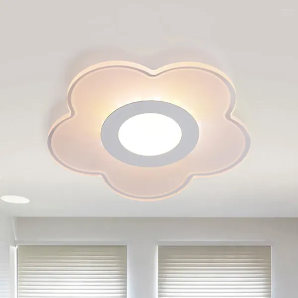 Lámpara de pared LED Luz de techo de entrada acrílica Corredor de forma de flor moderna para el hogar EL (12W 20 cm Luz cálida)