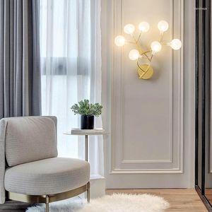 Applique murale LED luciole lumière moderne élégant branche d'arbre nordique éclairage intérieur chambre salon décoration pour la maison