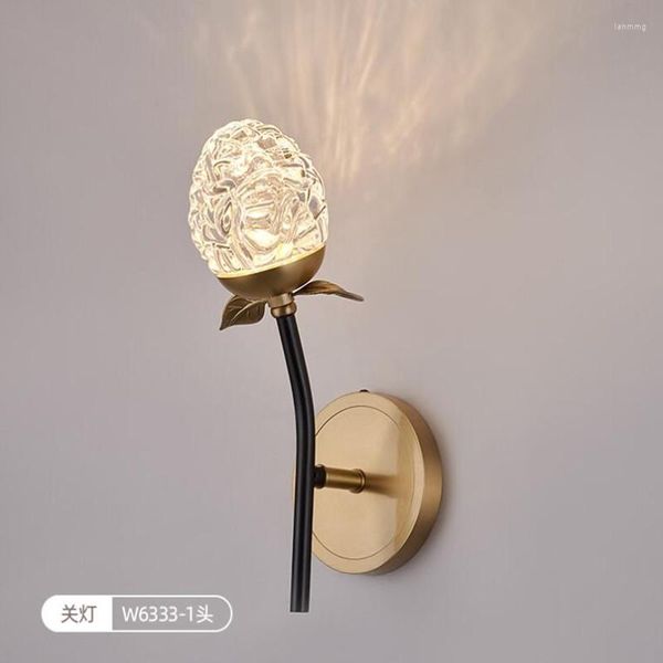 Lámpara de pared LED para espejo de sala de estar, luces en forma de cono de pino, lámparas de decoración de dormitorio dorado, candelabro de iluminación interior para el hogar