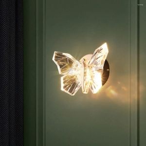 Wandlamp LED Gouden Vlinderverlichting Woonkamer Nachtkastje Hanglamp Nieuwigheid Slaapkamer Binnenkandelaar