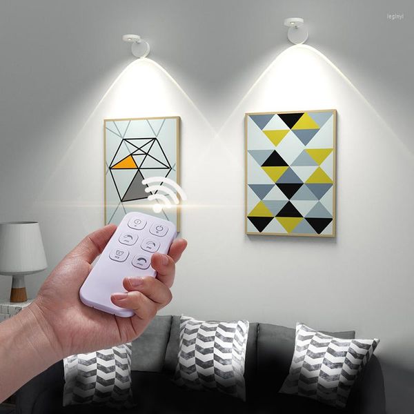 Applique LED Intérieur Décorer À Distance Dimmable Éclairage Mural Po Pour Salon Avec USB Recharge Escaliers Lumière