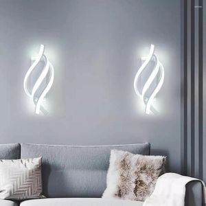 Wandlamp LED-licht gebogen ontwerp spiraal 3 kleuren verstelbaar woonkamer slaapkamer nachtkastje gangpad verlichtingsarmaturen