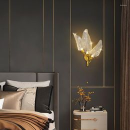 Wandlamp LED LICHT INTERIEUR KRISTAL BEADE Vorm slaapkamer bedkamer bedroom binnen decoratie trappen gangpad verlichting Finture goud/zwart