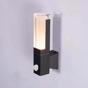 Lampe murale LED LEIL Utilisation extérieure ou intérieure.Application moderne noire.IP65 étanché