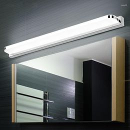 Wandlamp LED-lichten voor slaapkamertafel badkamer make-upverlichting 40 cm 50 cm 85-265V nagelvrije installatielampen Acryl-sconces