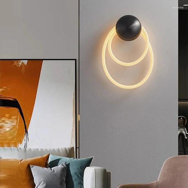 Lámpara de pared LED sala de estar comedor dormitorio cabecera decoración del hogar sofá fondo El escalera pasillo luces