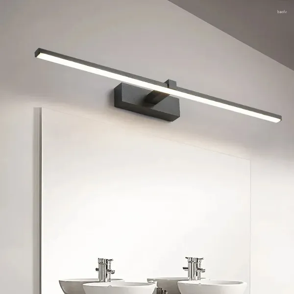 Lámpara de pared Espejo LED Baño impermeable Blanco blanco plano iluminación interior interior