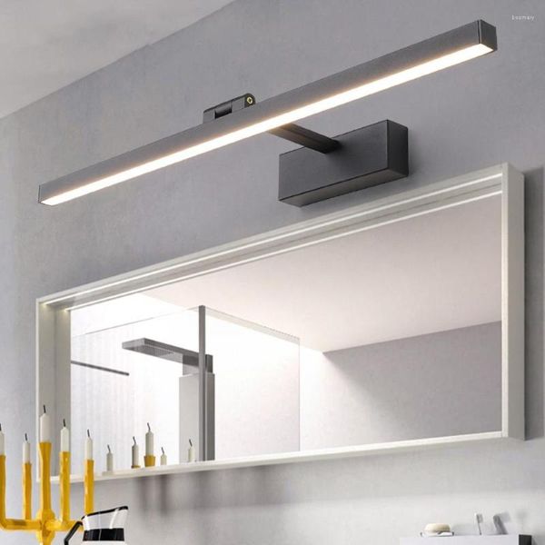 Applique murale LED miroir lumière armoire maison lumières 40 cm nordique moderne phare simple mode bande d'aluminium