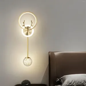 Lampe murale LED moderne et à la mode salon de chambre à coucher escalier de chevet Asle Luces Decorativas 2024