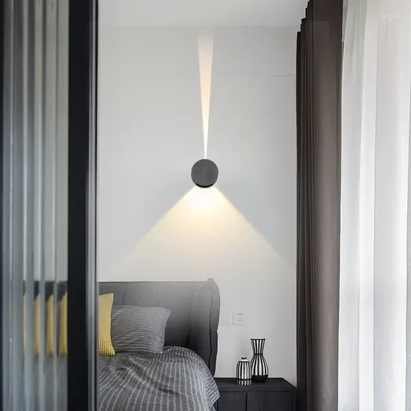 Lámpara de pared LED Modern Nordic Interior Camas de bola Redonda Bola Bola de fondo Luz del pasillo de la sala del pasillo de decoración creativa