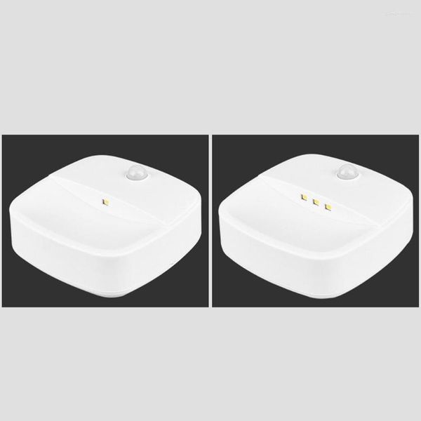 Lámpara de pared LED con Sensor de movimiento, luces para pasillo, lámparas blancas cálidas, detección de armario, iluminación interior para sala de estar, baño, 1 luz