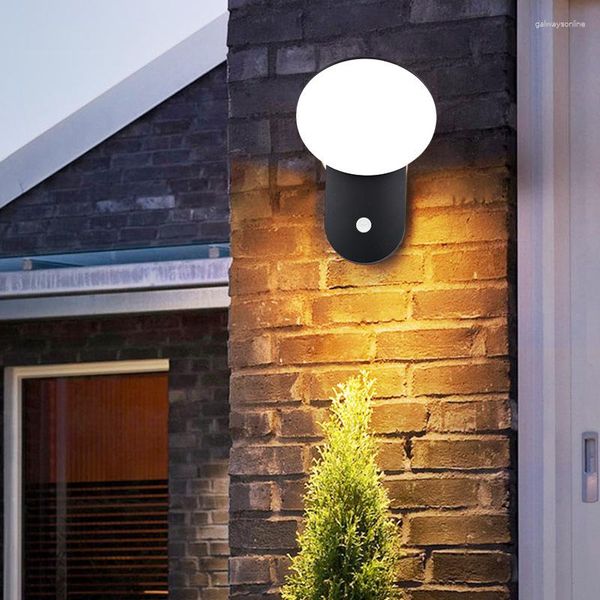 Lámpara de pared Led para exteriores, impermeable, para patio, habitación, mesa exterior, balcón, puerta superbrillante, inducción