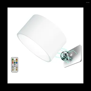 Applique LED Applique Murale RVB USB Rechargeable Rotation à 360° Lumière Sans Fil Pour Chevet Blanc
