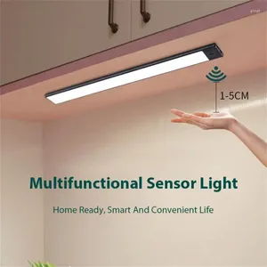 Wandlamp LED Sensor Kastverlichting Kast Nachtlampje Ultradun 20/40/60 cm USB Oplaadbare Lampen Binnen Onder