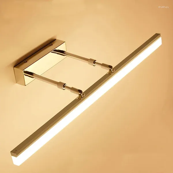 Lámpara de pared Led Simple, moderno, impermeable, antiniebla, espejo retráctil, faro, tocador, armario de baño, aplique