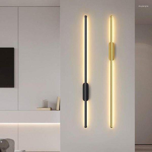 Luces LED de lámpara de pared Luz de decoración de la sala de estar moderna de la sala de estar para la sala de estar para el corredor de escaleras decoración del hogar