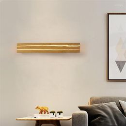 Wandlamp led houten decor crack lights indoor verlichting huis slaapkamer woonkamer keuken studeen graan houten graan