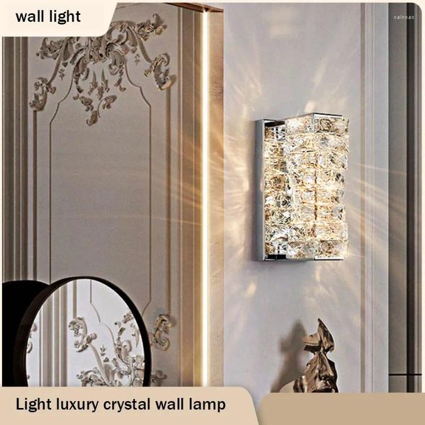 Lámpara de pared Luz de lujo Room de la sala de estar de la sala de oro de la noche dorada El Villa Led Techo Decoración Aplicación