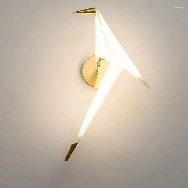 Lámpara de pared Little Bird, luz moderna, LED de lujo, 110V, 220V, soporte para mesita de noche, dormitorio, sala de estar, cocina, accesorio de decoración para Loft