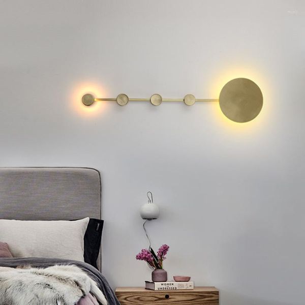 Lámpara de pared Loft Dormitorio Luz Luces Madera Sala Comedor Cabecera Mono Lampara Pared