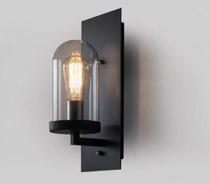 Wall Lamp Loft Vintage Industrial Luster American Country Clear Glass SCONCE Badkamer Mirror Home Modern Decor Lighting